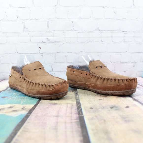 LL BEAN Lined Wicked Good Moccasin Slippers 8 M - Picture 3 of 9